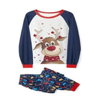Lieramram Božić Pijamas Porodični podudarni setovi Božićna obuća PJS Outfit za muškarce Žene Djeca dječji