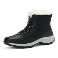 Ritualay muške čizme snimljene snimke midne tele tople cipele plišana zimska boot casual walk walk walk na otvorenom fau fur crne 2y