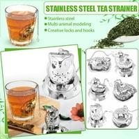 Dainzusyful Kuhinjski uređaji Alati za čaj od nehrđajućeg čelika Creative Mali čaj u obliku životinjskih