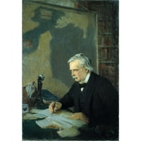 Douglas Volk Black Moderni uokvireni muzej Art Print pod nazivom - Lloyd George