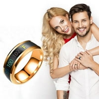 Prstenovi za žene Lzobxe Fashion Novi fizički inteligentni temperaturni par prsten za prsten za prsten
