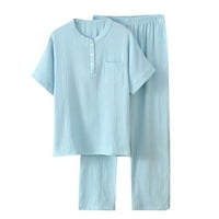 Oalirro pidžame za žene Postavite casual dugih rukava s dugim hlačama domaćim odjećima PJS set Loungewear