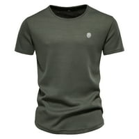 Košulje za muškarce na otvorenom kratkim rukavima izvezena majica Spring Plain Casual Top