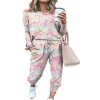 Rejlun dame pjs pidžamas set za spavanje noćne odjeće za noćnu odjeću casual kućna odjeća udobna kućna odjeća odjeća za spavanje ružičaste m