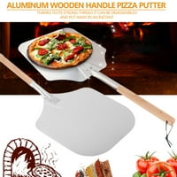 Square Pizza Peel Aluminium pica sa drvenom ručkom pušer za kruh Pizza Baza - Pizza dizalica puškar