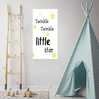 Awkward stilovi Kids Motivacijski citati Štampana zidna umjetnost za djecu Twinkle twinkle Little Star