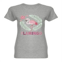 Pink Flamingo pozira u obliku majice za žene - MIMage by Shutterstock, ženska x-velika