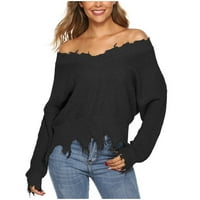 Olyvenn bluza pletena džemper ženska plus veličina labava ženska casual slobodno vrijeme Ljetna moda