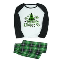 Century Family Machting Božićni PJS set za odrasle Kids Funny Plaid Christmas Pajamas Set Holiday Xmas