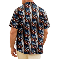 4. jula muška havajska majica SAD Nacionalna zastava košulja na majica kratkih rukava dnevno praznici