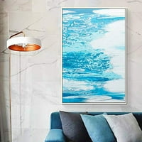 zid plutajući uokvirenim platnom zidnom umjetnošću za dnevni boravak, spavaća soba sažetak šareno slikanje
