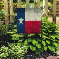 Houston Texas Flag na apstraktnoj staroj antičkoj antičkoj Austin Granični vrt zastava ukrasna zastava