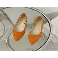 Tenmi Dame Flat cipele Udobne natikače Slip na stanovima Neklizajuća povremena ženska modna lagana narančasta 7,5