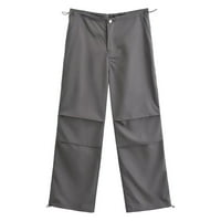 Očiviesr ženske visokog struka lagane planinarske pantalone vježbaju na otvorenom planinarenje Jogger teretni pantalone sa džepovima Ljetne hlače za žene povremene pamučne hlače