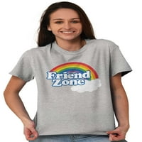 Prijateljska zona Funny LGBTQ Cute Rainbow Ženska grafička majica Tees Brisco Brands S