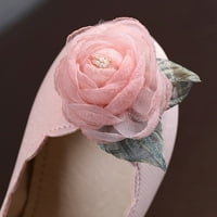 TODDLER Little Girls 3D Rose Wedding Breadersmaid Mary Jane Cipele Squins Ballet Flat Cipele