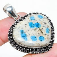 K Blue Azurite Gemstone Handmade Sterling srebrni nakit Privjesak 1,93