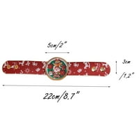 Božićna narukvica Dječja zabava Lijepo uređen poklon Božićni pljeskalice Ring narukvica perle za narukvice šarm narukvice za žene A