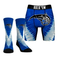 Muške rock em Socks Orlando Magic Tie Dye Donje rublje i čarape za posade Combo Pack