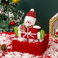 Fsqjgq božićni ukrasi božićno drvce viseći ukras mali viseći starac Santa Snowman Deer Privjesak za