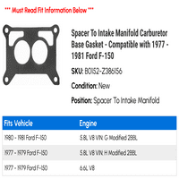 Spacer za usisni razdjelnik bašte karburatora - kompatibilan sa - Ford F- 1980