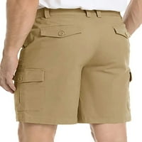 Leuncero muns bankovi Cargo kratke hlače Ripstop Ljetne hlače Muške labave mini pantalone Classic Fit High Squik Khaki XL