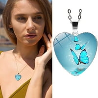 Ogrlica od srca u obliku srca Ženska ogrlica privjesak privjesak za dizajn srca poklon