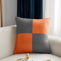 Set modernog ukrasnog bacanja jastuk za bacanje FAU kože i pamučne kofere jastuka Luksuzni spajanje