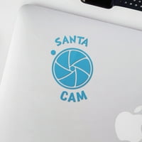 Prozirne naljepnice naljepnica od Santa Cam Premium vodootporne vinilne naljepnice za prijenosno telefon za kacigu za prenosnog računala kaciga za automobil prozor za prozor za kuhanje zidova na vratima