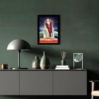 IndijankaKudno elegantni i religiozni Bož Foto okvir Sai Baba Poster sa okvirom Crni zidni okvir DecyephotoFrame