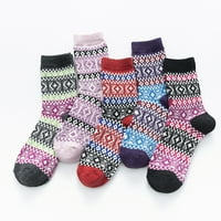 Čarape za žene parovi ženskih čarapa zimske meke tople hladne pletene čarape na klirensu