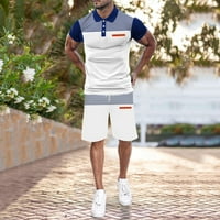 Muške odjeće s kratkim rukavima Modna majica Fit Sports Dnevno klasične kratke hlače Ispisano udobne odjeće Trendi pješačenje proljeće ljeto set odjeće
