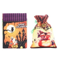 Mairbeon Halloween Candy Torba za crtanje prijenosne pumpe za višekratnu upotrebu Witch Ghost Black