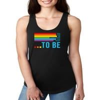 Junior-ove možete biti sve duge Flag F F Black Racerback Tank TOP VELIKA