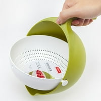 Kuhinjski uređaji Kuhinja dvostruka košarica posuda za pranje kuhinjske cjedilo rezanci Povrnu voća
