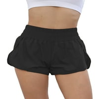 Glonme Dame Split Hem Plain Yoga kratka vreća za trčanje dna elastičnih struka jogger ljetne kratke hlače Mini pantalone