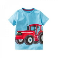 Clearsance Baby Boys Casual Pamučna majica kratki rukav crtani životinje Print TEE košulja donje ljetna odjeća