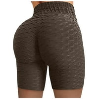 Tking Fashion ženska guza za podizanje gužve Yoga kratke hlače Tummy Workout Shorts Teksturirani sportski kratke hlače