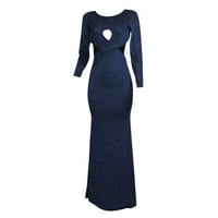 Plus size Ženska haljina Ženske riblje večernje haljine OpenWork mrežica za šivanje visokog struka Leža