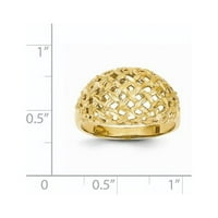 14k žuto zlatni korner Dijamantni stil kupola zvona