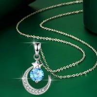 Heiheiup Dame Fashicle Special za žensku ogrlicu Sjajna ogrlica od ogrlice Početna biserna ogrlica za žene