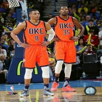 Kevin Durant & Russell Westbrook 2015- Action Photo Print