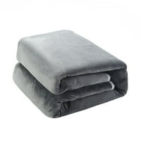 Gaiseeis Cosy Soft Flannel Electric Grijani zimski pokrivač pokrivač Električno grijano meko sivo *