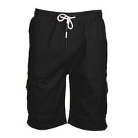 Teretne kratke hlače za muškarce Casual Ljeto Loop Fit Classic Hotsas Povratni elastični struk lagan vanjski pješački pamuk kratki multi-džep