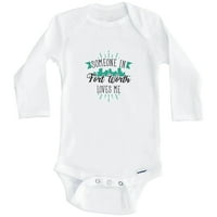 Neko u Fort Worly voli me smatrati Fort Worth t Skyline One Baby Bodysuit, 6-mjesečni bijeli