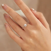 Jiyugala prstenovi za žene cirkonijum bling dijamantski prsten za angažman vjenčani prsten