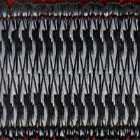 Crno-bijela vrpca traka na Crvenom najlonu Webbing zatvara, dvorišta