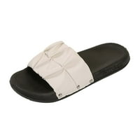 DRESSY sandale za ženske ljetne pete - plaže casual sandale bež veličine 7