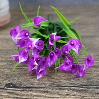 Morttički umjetni lily Calla cvijeće, vanjske UV-otporne na plastiku lažne cvijeće Cvijeće za kućni