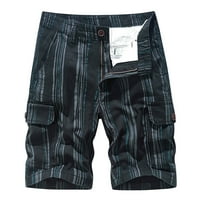 Asdoklhq Teretne kratke hlače za muškarce čišćenje muških plus veličine teretni kratke hlače Multi-džepovi opuštene ljetne hlače za plažu hlače